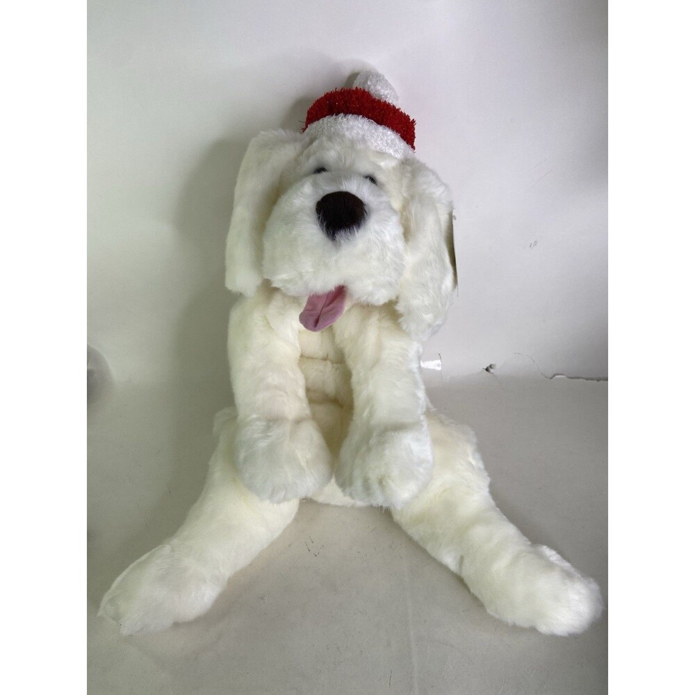 VTG Commonwealth Petey the Perfect Pup White Dog Plush Stuffed Animal Toy 2001